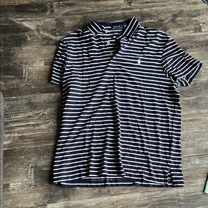 Polo by Ralph Lauren Blue and White Striped Polo Shirt